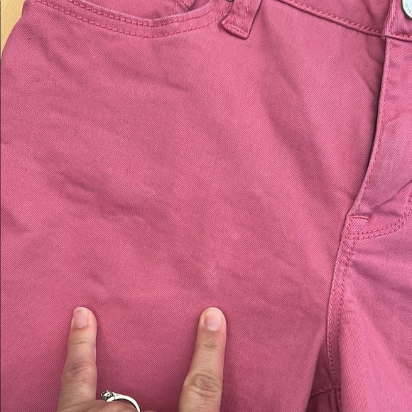 Seven Women's Pink Weekend Short Denim Shorts Size 8 - Picture 6 of 8